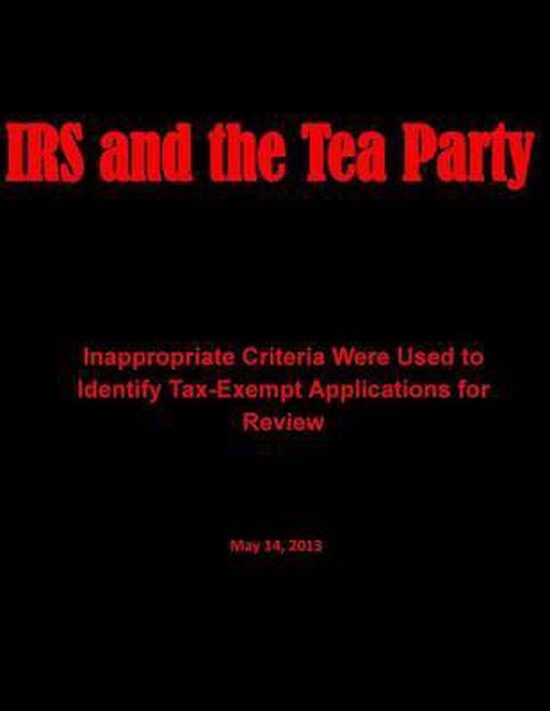 IRS and the Tea Party - cover