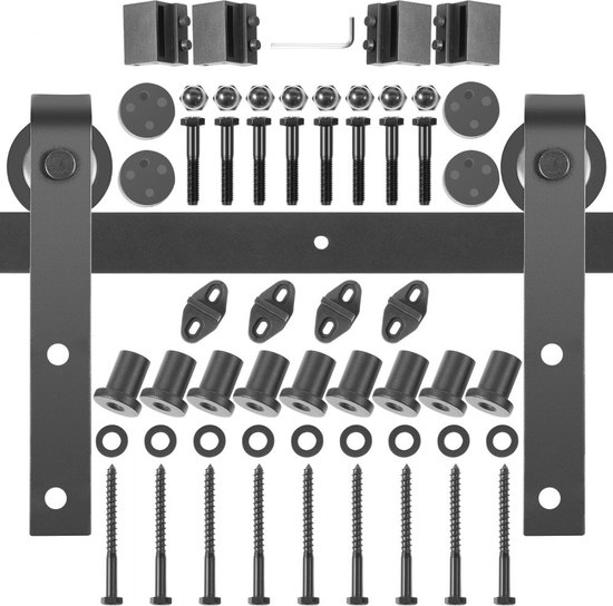 Schuifdeur Kit Pocket Deur Rail Soft Close Kit voor Schuurdeur, Plafond Garagedeur Rails Hanger voor Vouwpanelen/Vouwdeur, Schuifdeur Hardware Set( Silver,11FT/335cm Schuifdeur Kit Pocket Deur Rail Soft Close Kit voor Schuurdeur, Plafond Garagedeur Rails Hanger voor Vouwpanelen/Vouwdeur, Schuifdeur Hardware Set( Silver,11FT/335cm