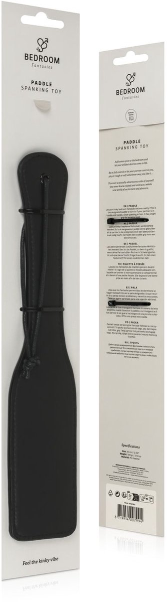 Kunstleren Paddle - Zwart