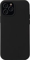 iPhone 12 PRO MAX Hoesje - Liquid Case Siliconen Cover - Shockproof - Zwart - Provium