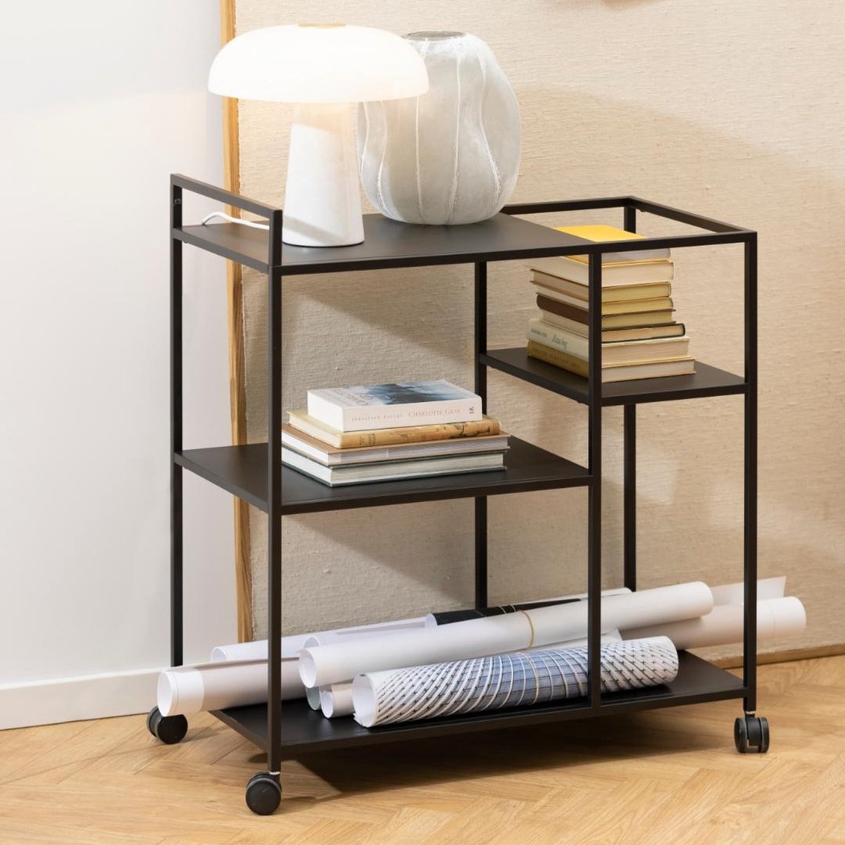 Keukentrolley Nebas 78cm - Zwart