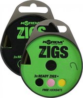 Korda - Ready Zigs | Onderlijn | 3.60m | Haakmaat 10 - Transparant