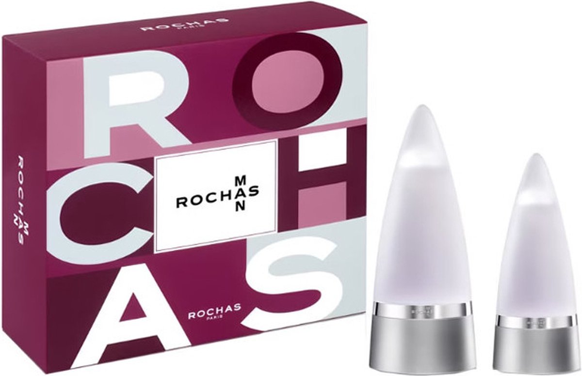 Rochas Man Eau De Toilette Spray 100ml Set 2 Pieces