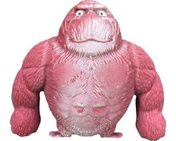 Smashing Gorilla - Stressverminderend - Rood - L - Kneedbaar - Ruimtezand - Speelgoed - Kinderen - Aap - Gorilla - Stretch - Apen speelgoedfiguur - Aap speelgoed