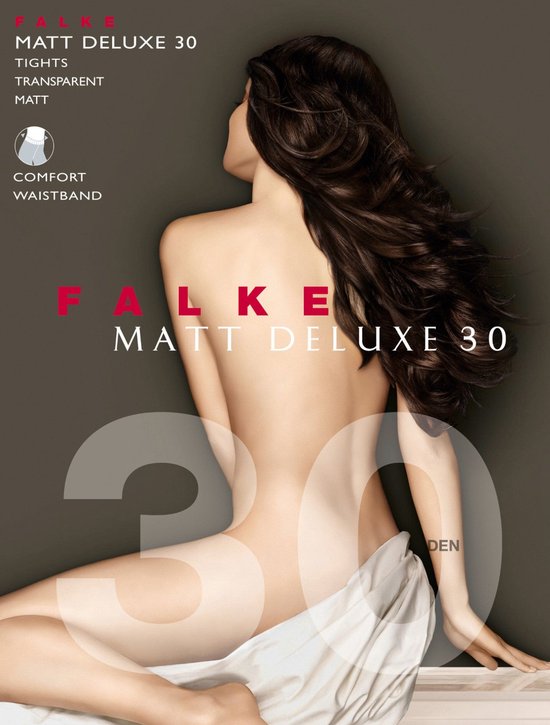 FALKE Matt Deluxe 30 DEN dames panty - graphite - Maat: XL