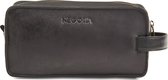 NEGOTIA Finnian - Trousse de toilette en cuir pour femmes et hommes - Noir