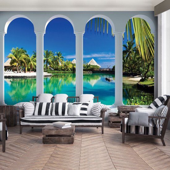 Blue Photomural, revêtement mural