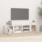 The Living Store Tv-meubel - Hoogglans wit - 80 x 31.5 x 36 cm - 2 stuks