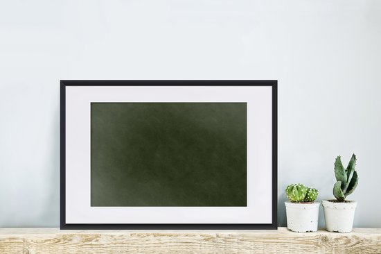 Affiche avec cadre Cuir - Vert - Animaux - 60x40 cm