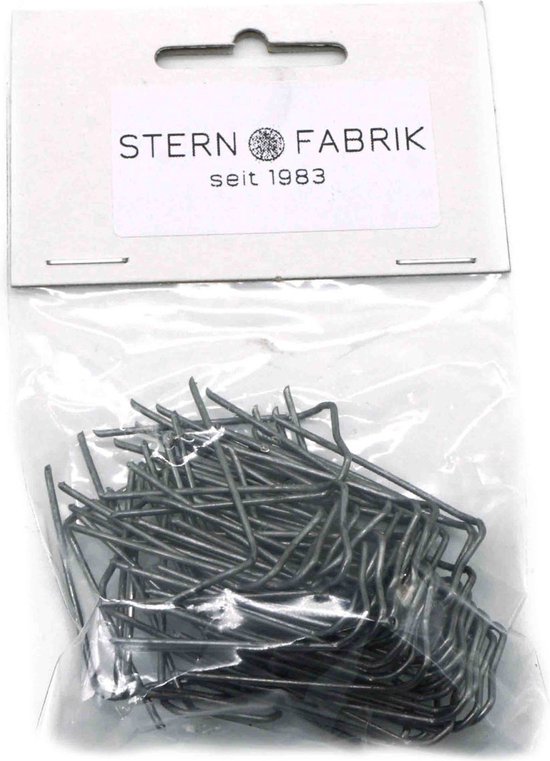 Foto: Stern fabrik steekkrammen 50x stuks 50 mm krammetjes patentkrammen klemmetjes