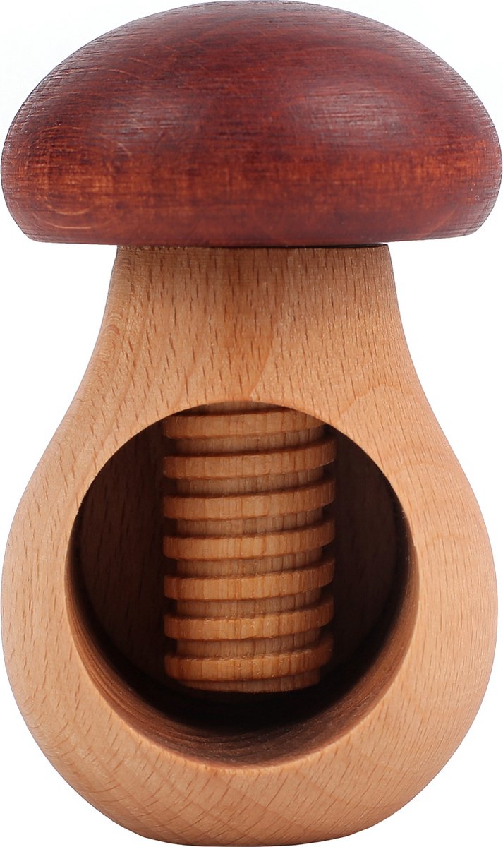 Creative Home Casse Noix Casse-Noisette en Bois, Broyeur Manuel pour la  Cuisine, 10 x 6 cm, Forme de Champignon, Hêtre Naturel, avec Mécanisme  à Vis