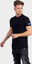 Dsquared2 Icon T-Shirt Heren Zwart/Blauw/Wit - Maat: L