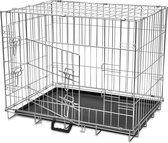 Caisse pliable pour chien The Living Store - M 76x55x61cm - Solide et sûre