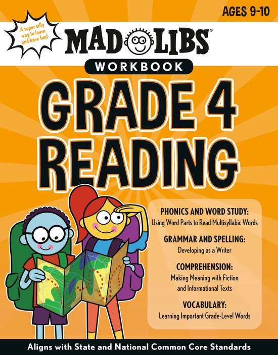Mad Libs Workbooks- Mad Libs Workbook: Grade 4 Reading - cover