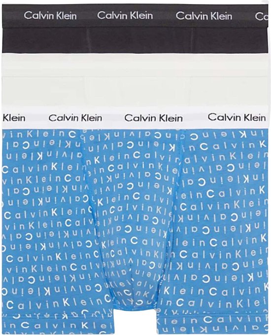 Calvin Klein Heren 3 Pack Boxershorts Multicolour maat S