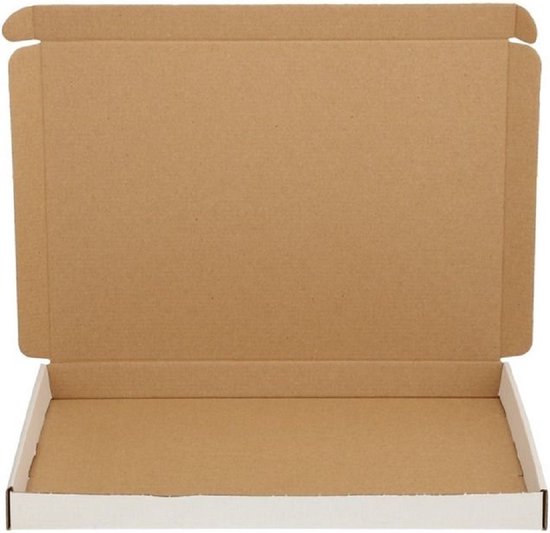 verpacking Maxi-postdozen, 180 x 100 x 30 mm, maxibrief, MB-0, bruin, verzenddoos, binnenmaat 176 x 96 x 27 mm, verzenddoos, boekenzending (50 stuks
