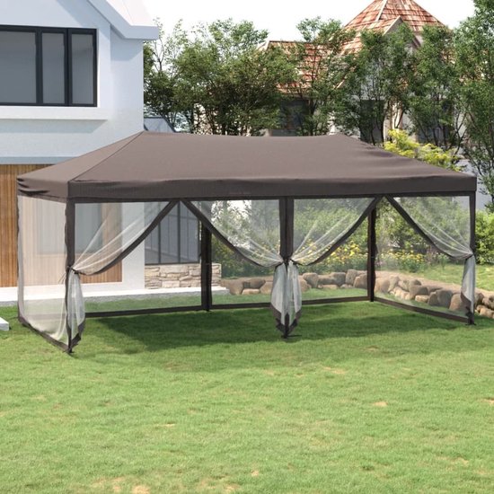 VIDAXL Partytent 3x3 m blauw - Leen Bakker
