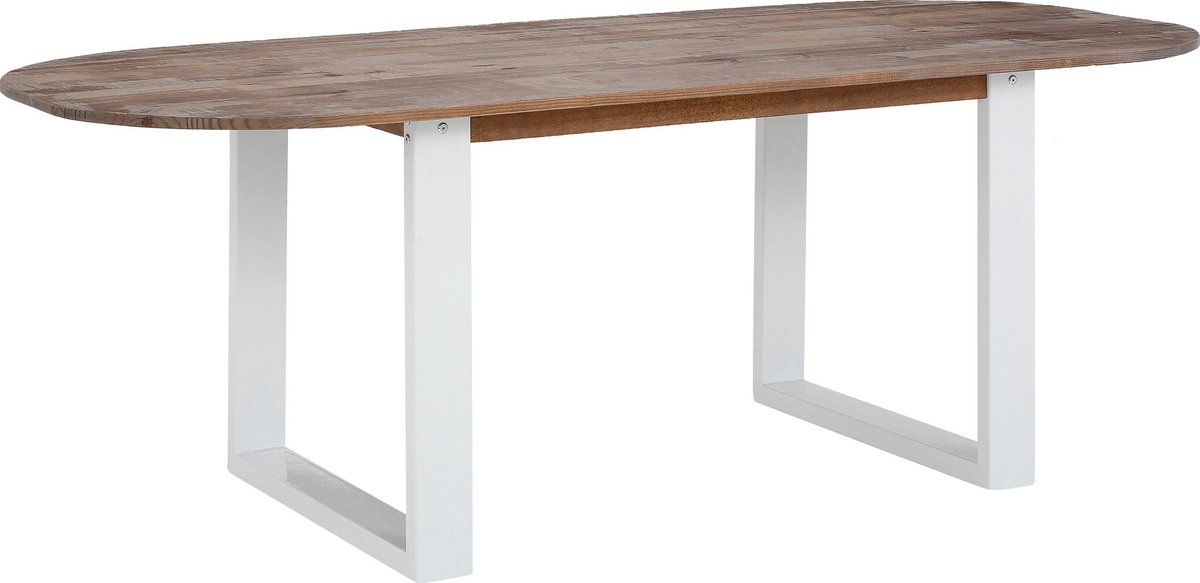 Notio Living Lagos-Eettafel - 8-zits - Bruin Grenen
