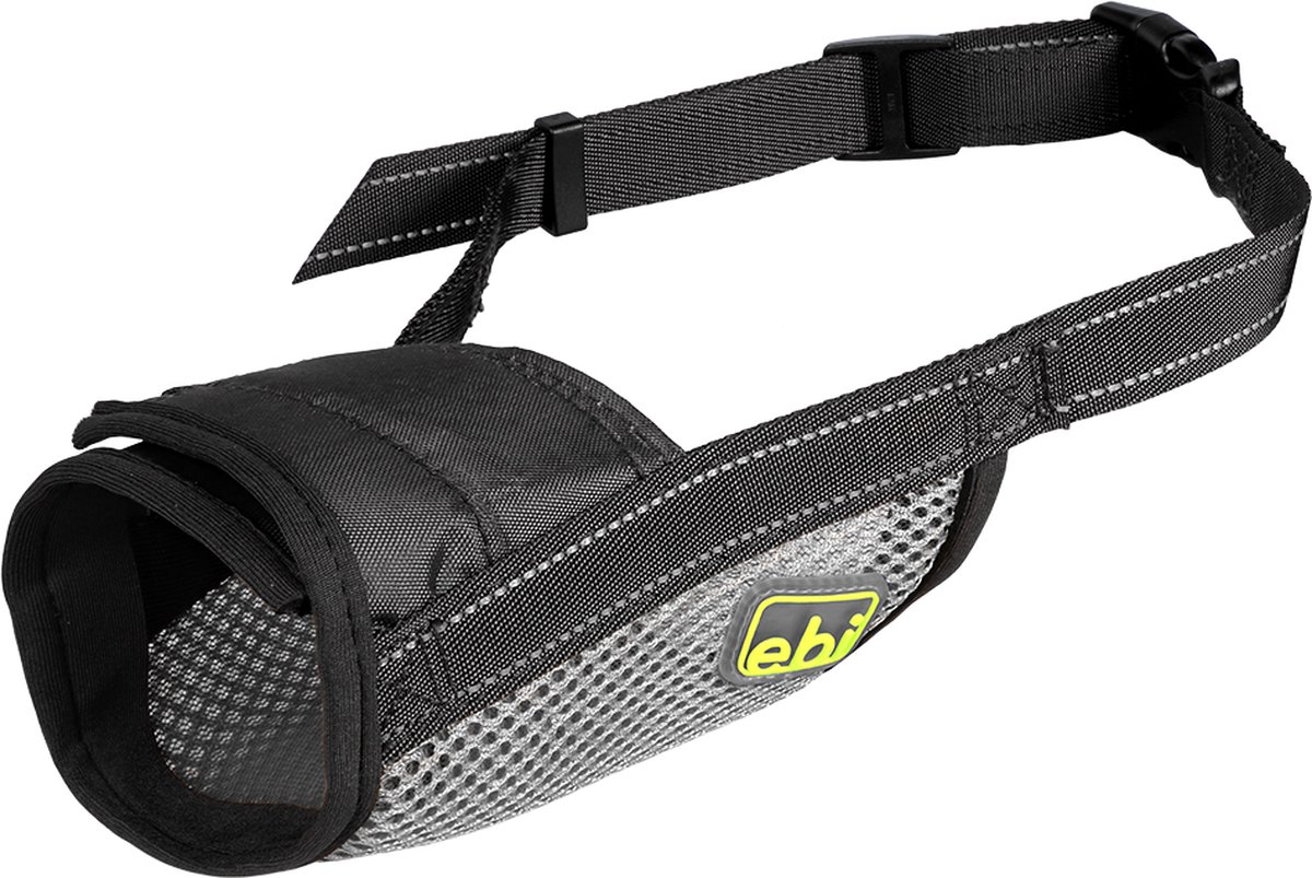 Bol.com Ebi - Muilkorf - Hond - Muilband Mesh Xs - 12-28cm / Ø15-19cm Zwart - 1st aanbieding