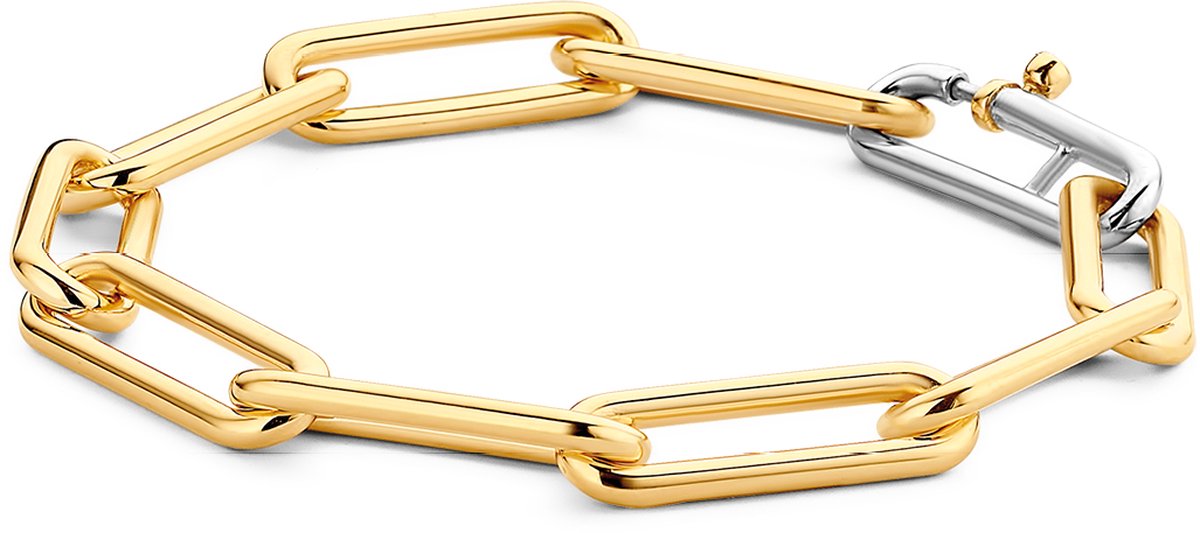 TI SENTO Dames Armband - 925 zilver - Zilver geel verguld - Maat M - 2926SY
