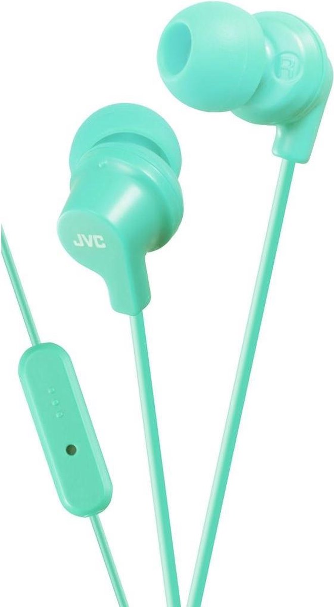 JVC HA-FR15-Z-EF - In-ear hoofdtelefoon met afstandsbediening en microfoon - Mint Blauw