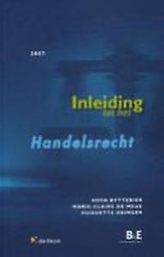 INLEIDING TOT HET HANDELSRECHT - cover