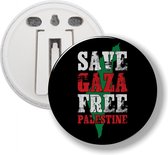 Button Met Clip - Save Gaza Free Palestine