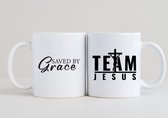 2 Christelijke Mokken - Saved by grace + Team Jesus
