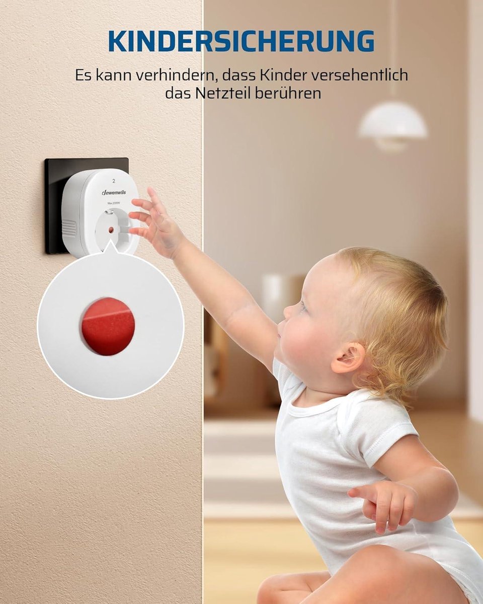 Draadloze Stopcontacten Met Afstandsbediening 2-Delige Set - 10A/2500W - Tot 30m Bereik - Voor Lampen En Apparaten