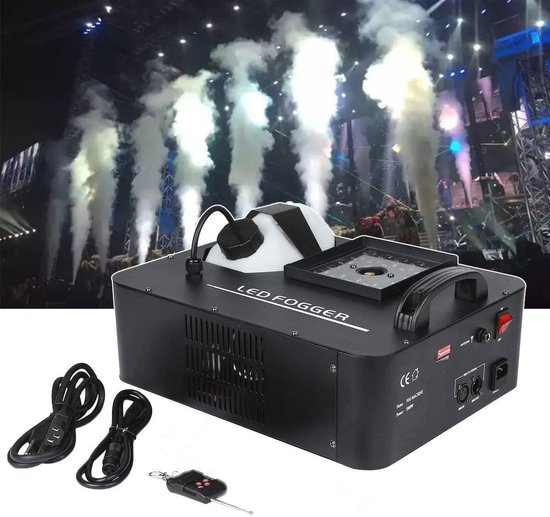 Grond Rookmachine Draagbare Rookmachine 1500W met Afstandsbediening voor Feesten en ...