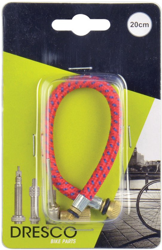 Dresco Pompslang Fiets en Motor - 20 Cm Rubber Rood van Dresco — afbeelding 4