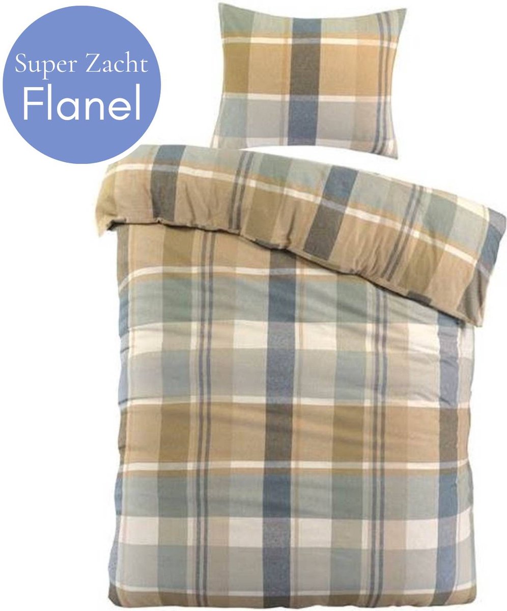 Droomtextiel Flanel Dekbedovertrek Graz - 140x200/220 cm - Super Zacht