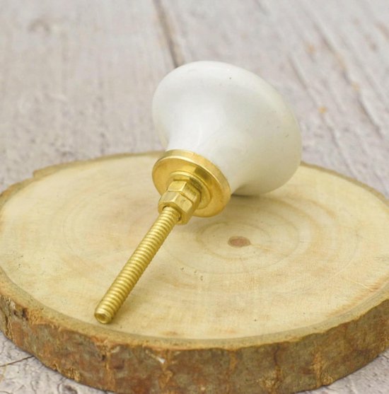 OctinPris 10x gepolijst chroom kast hardware ronde paddestoel knop lade handgrepen 30mm/1.18 voor keuken kast meubels borst deur dressoir badkamer (zilver