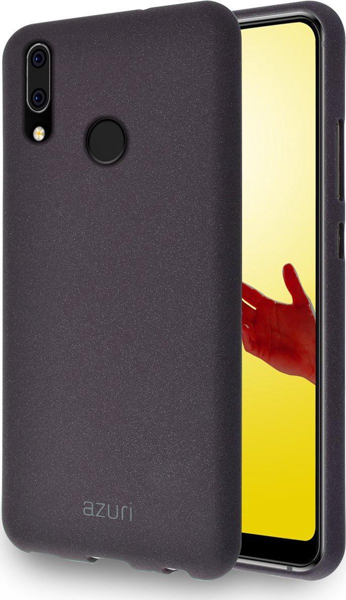 Azuri flexibele cover met zandtextuur - bruin - voor Huawei P20 Lite