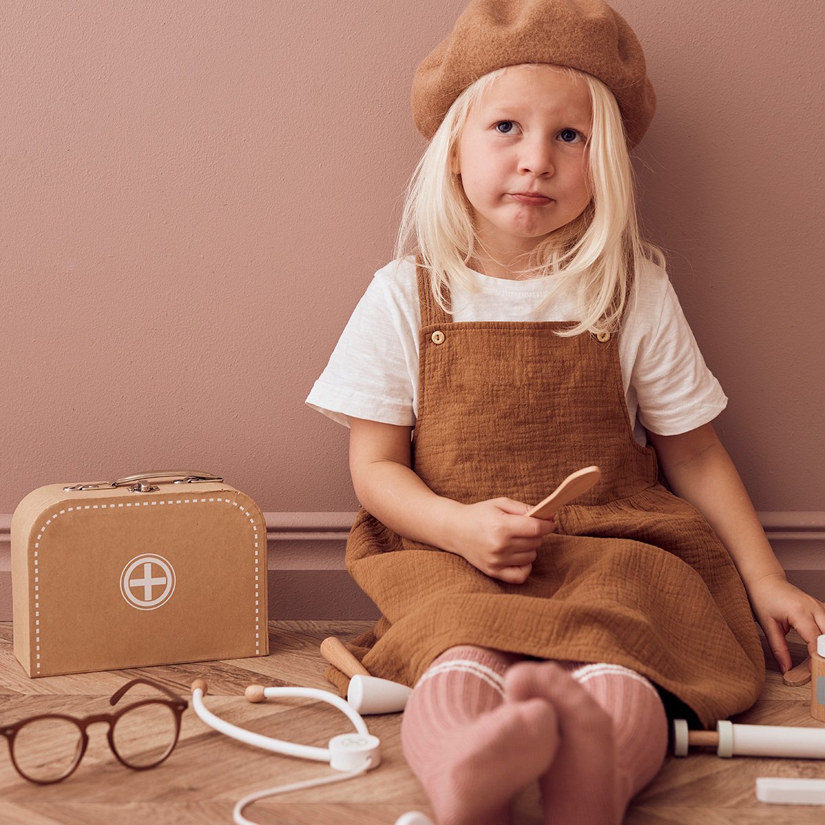 Kids Concept - Dokterskoffer - Speelkoffertjes - Mosterdgeel — afbeelding 5