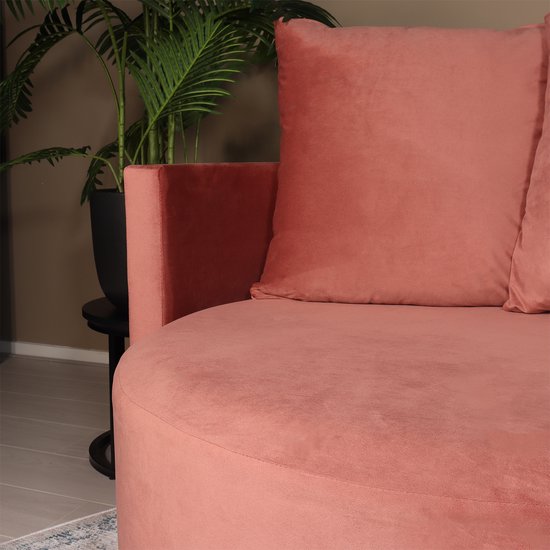 Fauteuil causeuse velours vieux rose fauteuil pivotant