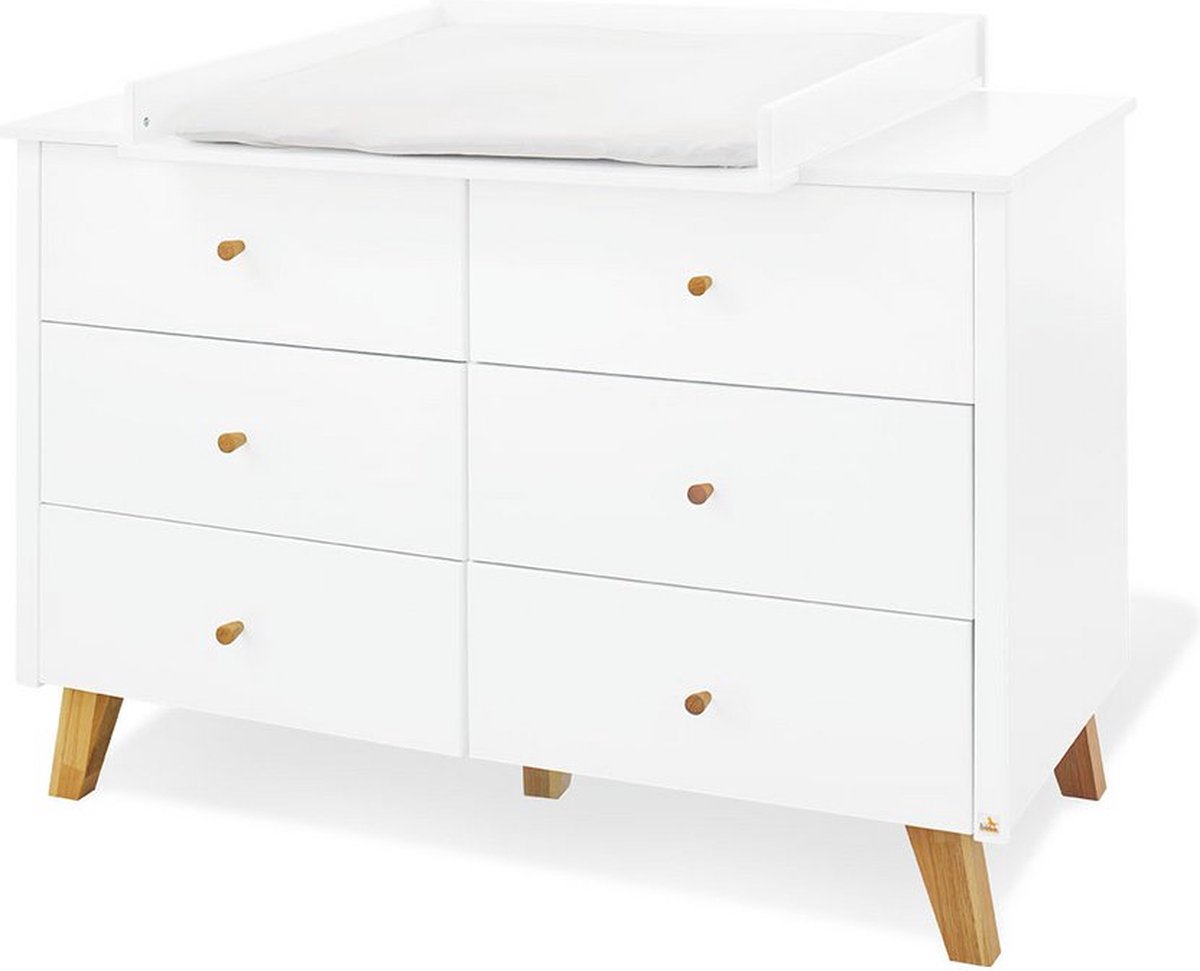 Image of Aankleedkussen 'Pan' Extra Breed - Babycommode - Kinderkamerstation - Verstelbare opstelling - 140cm x 56/78cm x 101cm