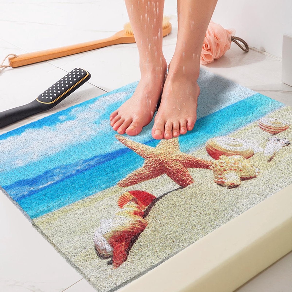 La'Moussawi ® Veilige Antislip Douchemat voor Badkamers en Natte Omgevingen
