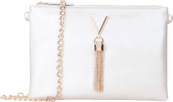VALENTINO Pochette Sac à épaule bandoulière Divina SA Clutch Plantation Écru