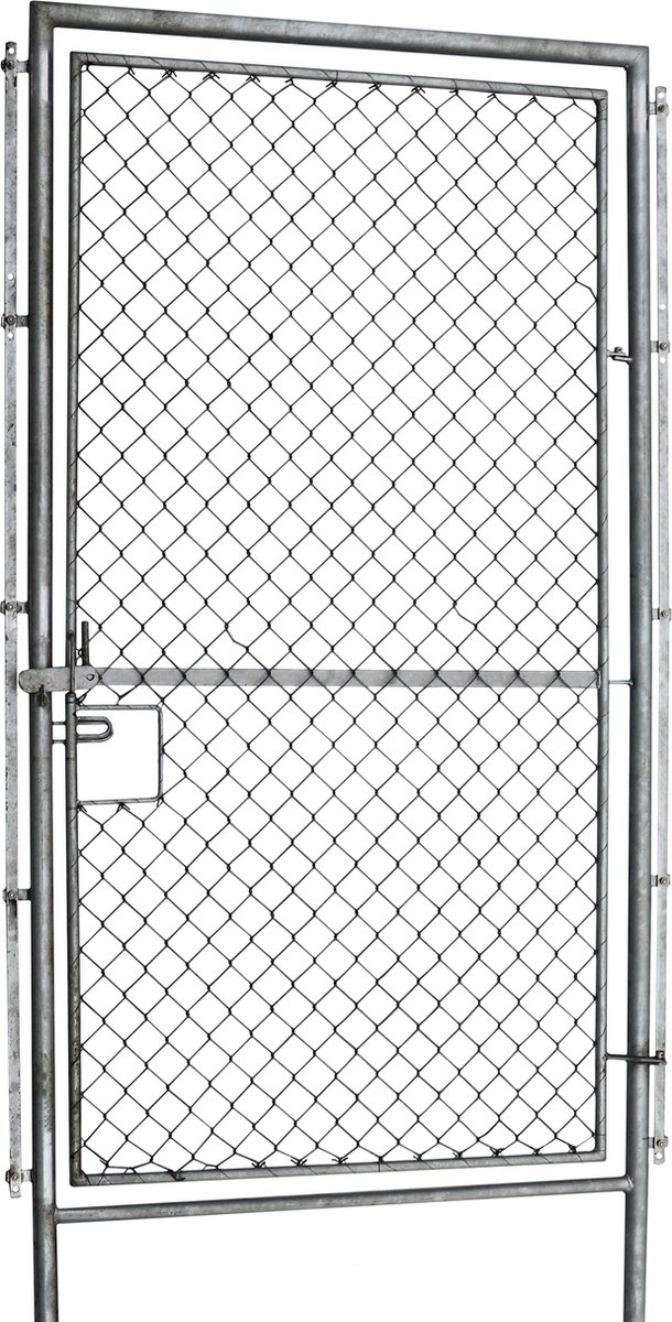 Poort voor wildhek, boshek, weidehek, geknoopt draadgaas, 2 meter breed