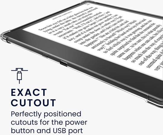 kwmobile ereader case geschikt voor Amazon Kindle Scribe (2022/2024) hoesje - E-reader cover - TPU e reader beschermhoes - In transparant van Merkloos — afbeelding 4