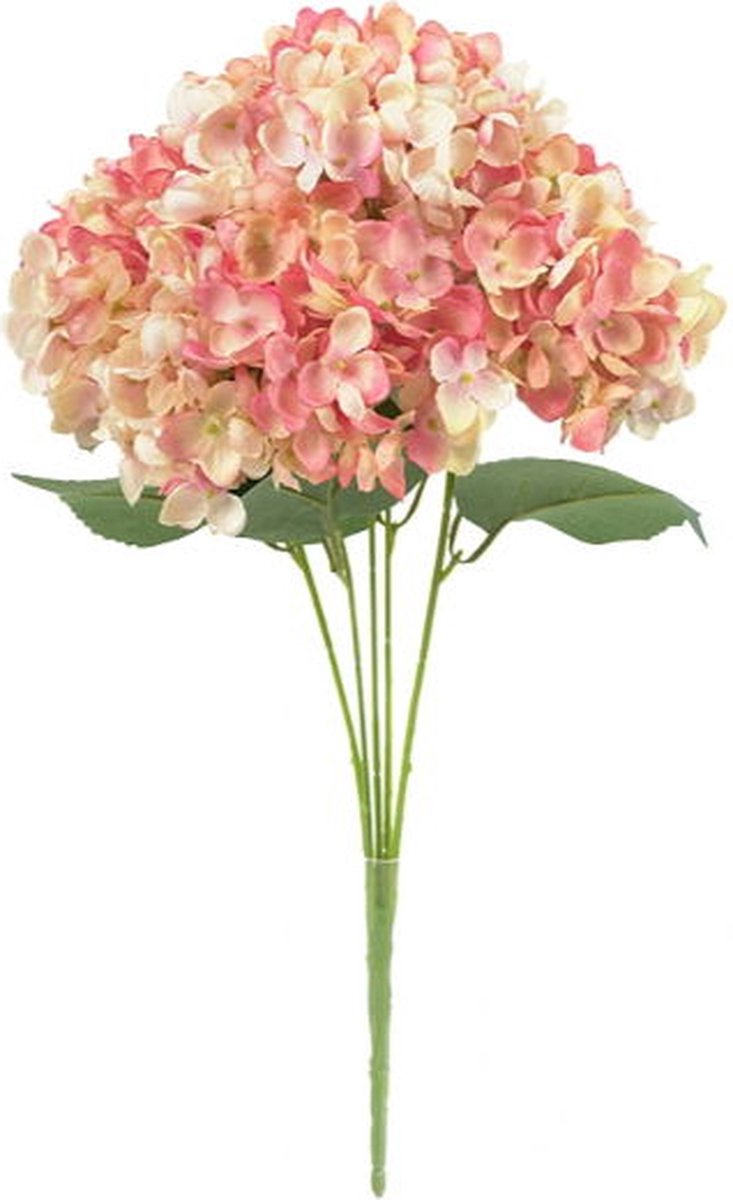 Buitengewoon Boet Kunstbloem hortensia 47 cm, roze/wit Buitengewoon de Boet