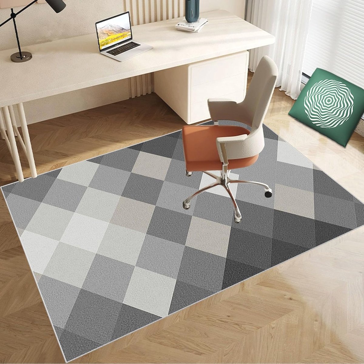 Vloerbeschermingsmat voor bureaustoel 100 x 160 cm - Krasbestendig, Antislip en Geluidsreducerend