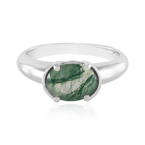 Michooyel Natuurlijke Mos Agaat Oorbellen voor Vrouwen 925 Sterling Zilveren Aquatische Agaat Edelsteen Stud Oorbellen Sieraden Gift