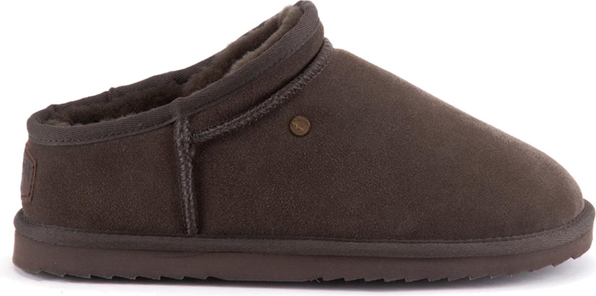 Warmbat Conner Suede Heren Sloffen - Bruin