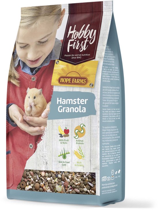 Hobbyfirst Hope Farms Hamster Granola - Hamstervoer - 800 g
