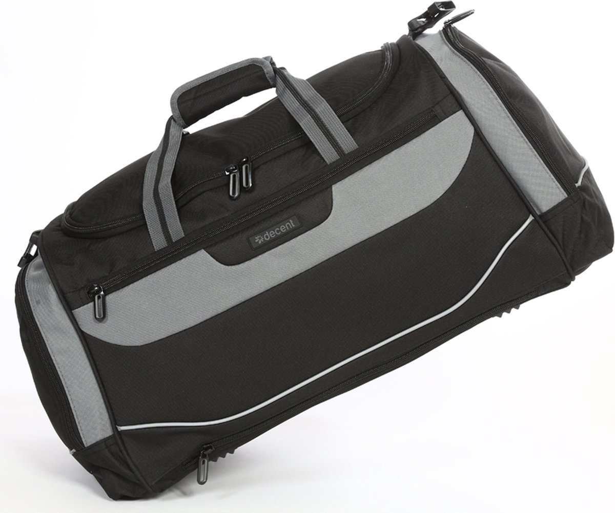 Decent Reistas / Weekendtas / Sporttas - 65 liter - SportLine - Zwart/grijs