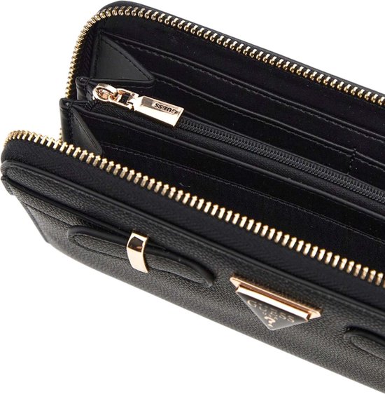 Porte-monnaie - GUESS - Giully Zip Around Wallet M - Noir - Élégant - Compact noir - Bagagerie - Maroquinerie Porte-monnaie - GUESS - Giully Zip Around Wallet M - Noir - Élégant - Compact noir - Bagagerie - Maroquinerie