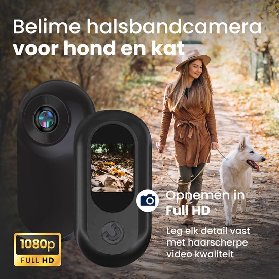 Geen Wifi Vereist Katten-En Hondenhalsbandcamera Met