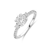 Ring Zircone Argent Rhodié